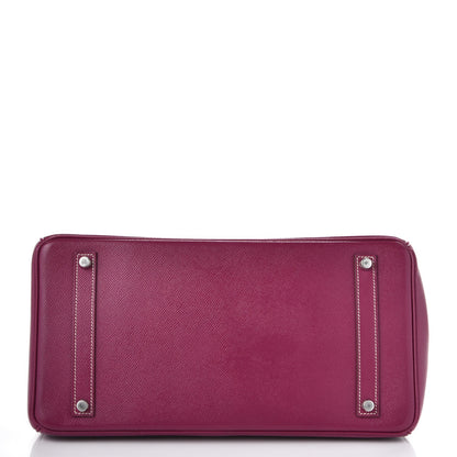 Hermes Epsom Candy Birkin 35 Tosca Rose Tyrien 7 of 42