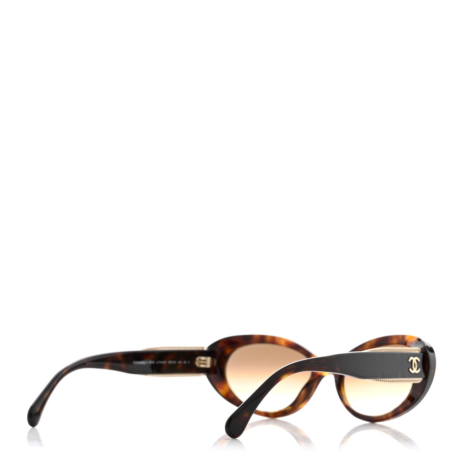 Chanel Acetate Oval Sunglasses 5515 Tortoise 4 of 8