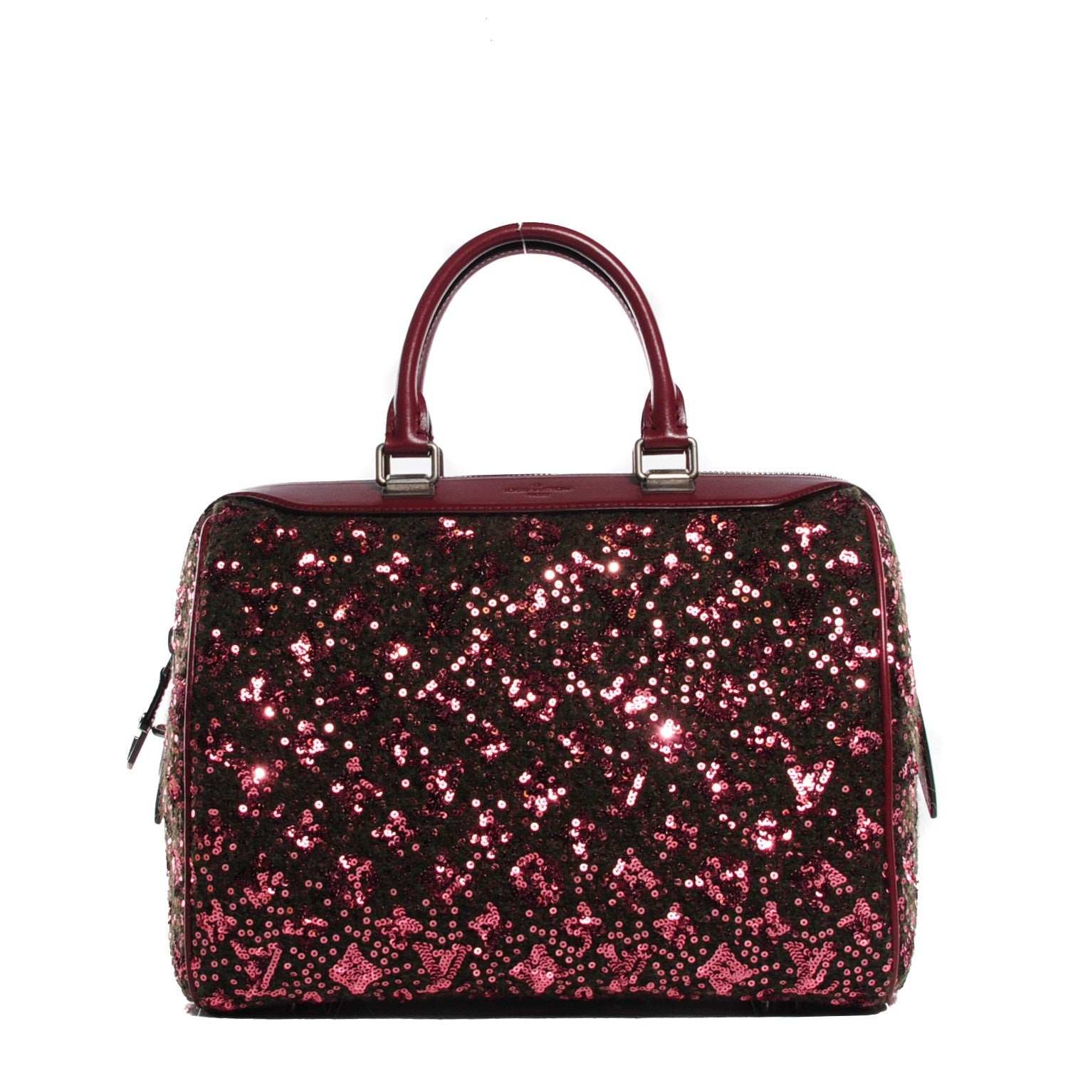 Louis Vuitton Sequin Monogram Sunshine Express Speedy Burgundy 1 of 8