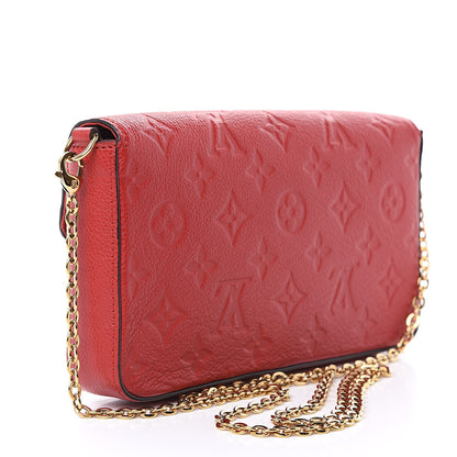 Louis Vuitton Empreinte Pochette Felicie Chain Wallet Cherry 3 of 13