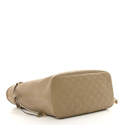 Louis Vuitton Empreinte Monogram Giant Neverfull MM Tourterelle 5 of 17