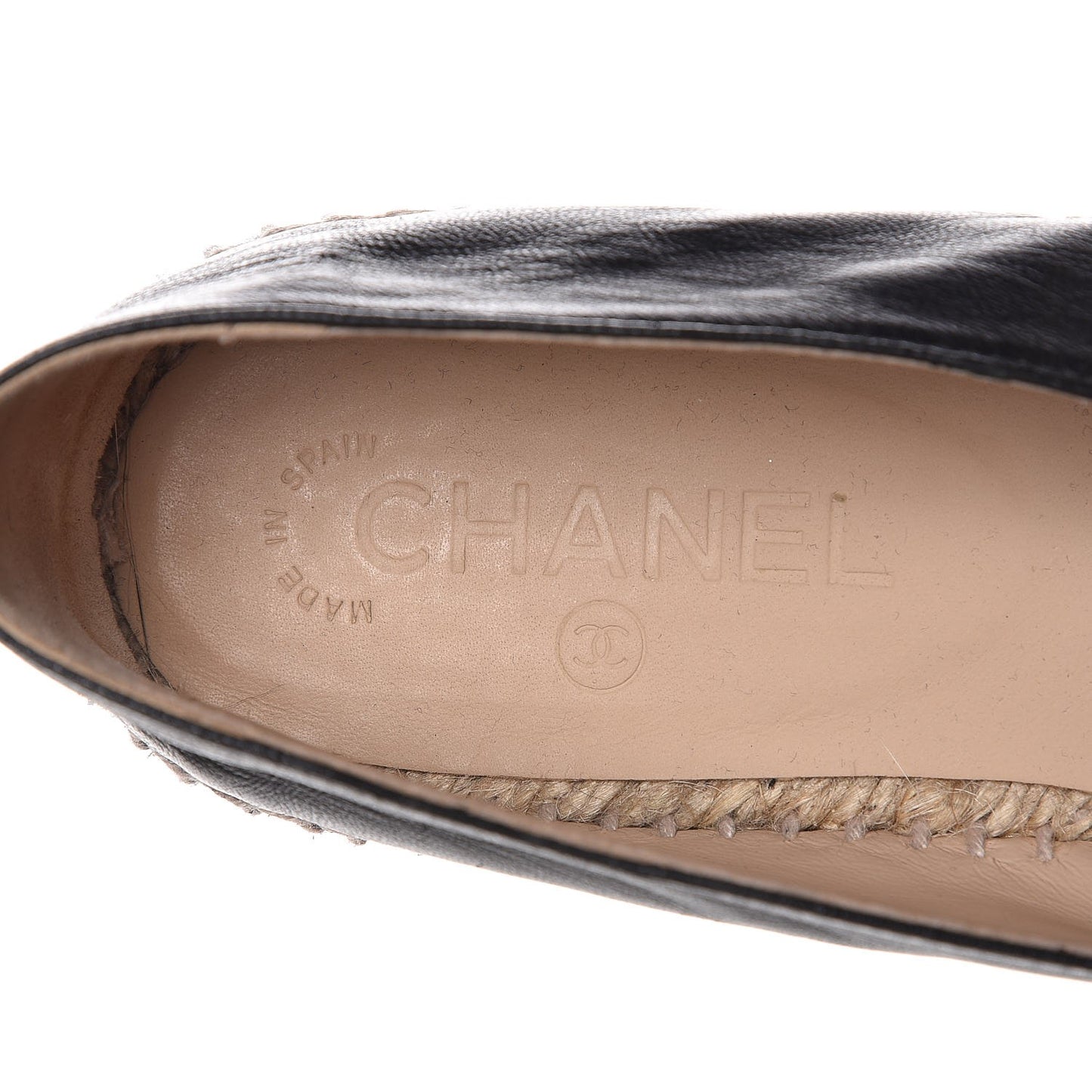 Lambskin CC Espadrilles 39 Black