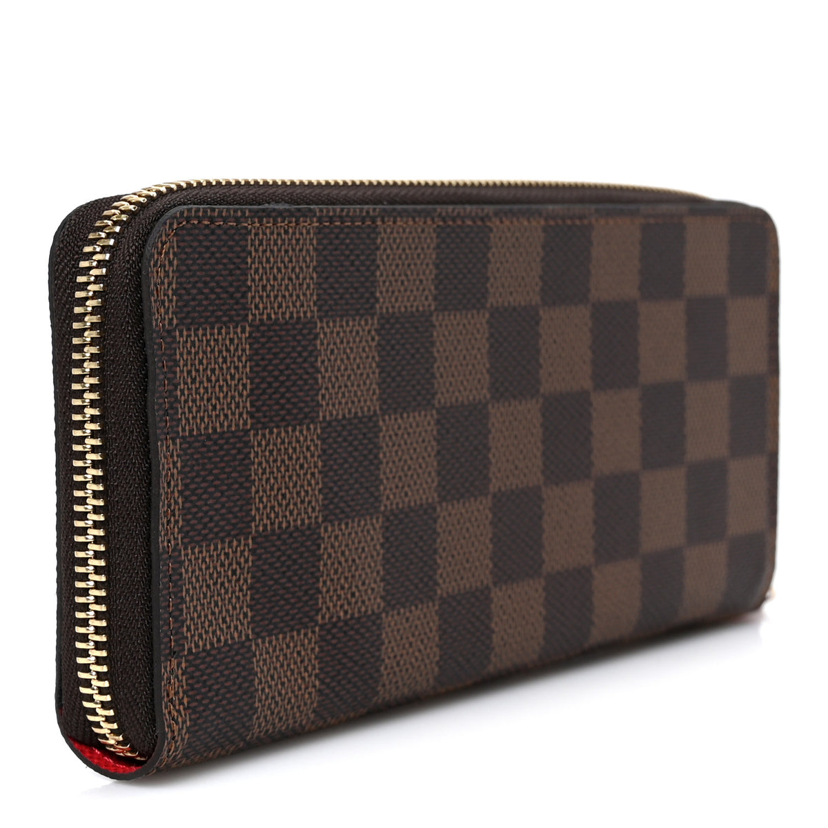 Louis Vuitton Damier Ebene Clemence Wallet Cherry 3 of 9