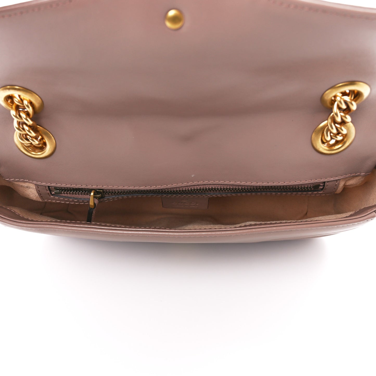 Calfskin Matelasse Small GG Marmont Shoulder Bag Porcelain Rose