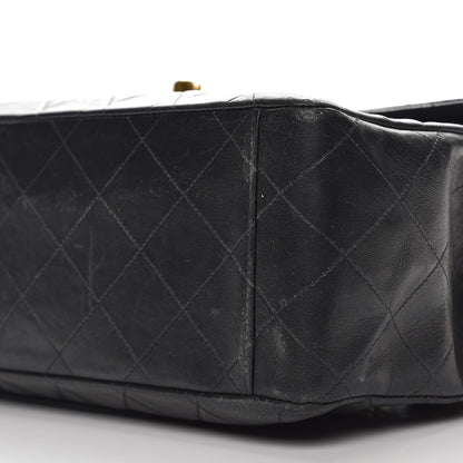 Chanel Lambskin Quilted XL Jumbo Single Flap Black 11 of 11