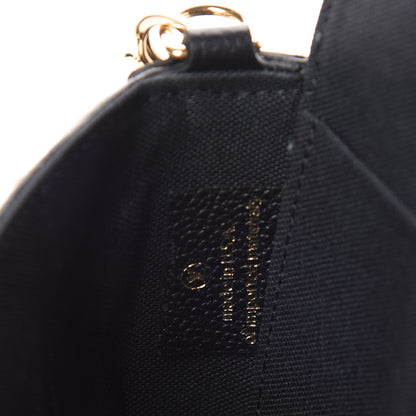 Louis Vuitton Empreinte Pochette Felicie Chain Wallet Black 10 of 12