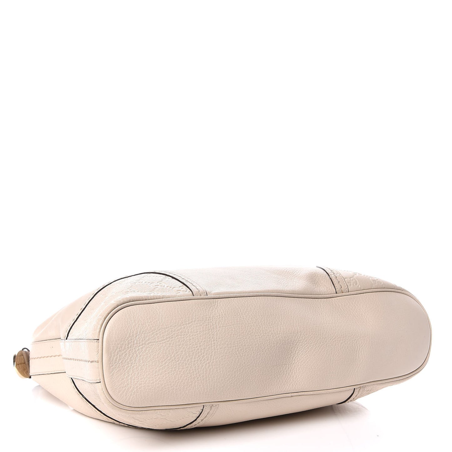Calfskin Guccissima Trim Large Signoria Hobo Ivory