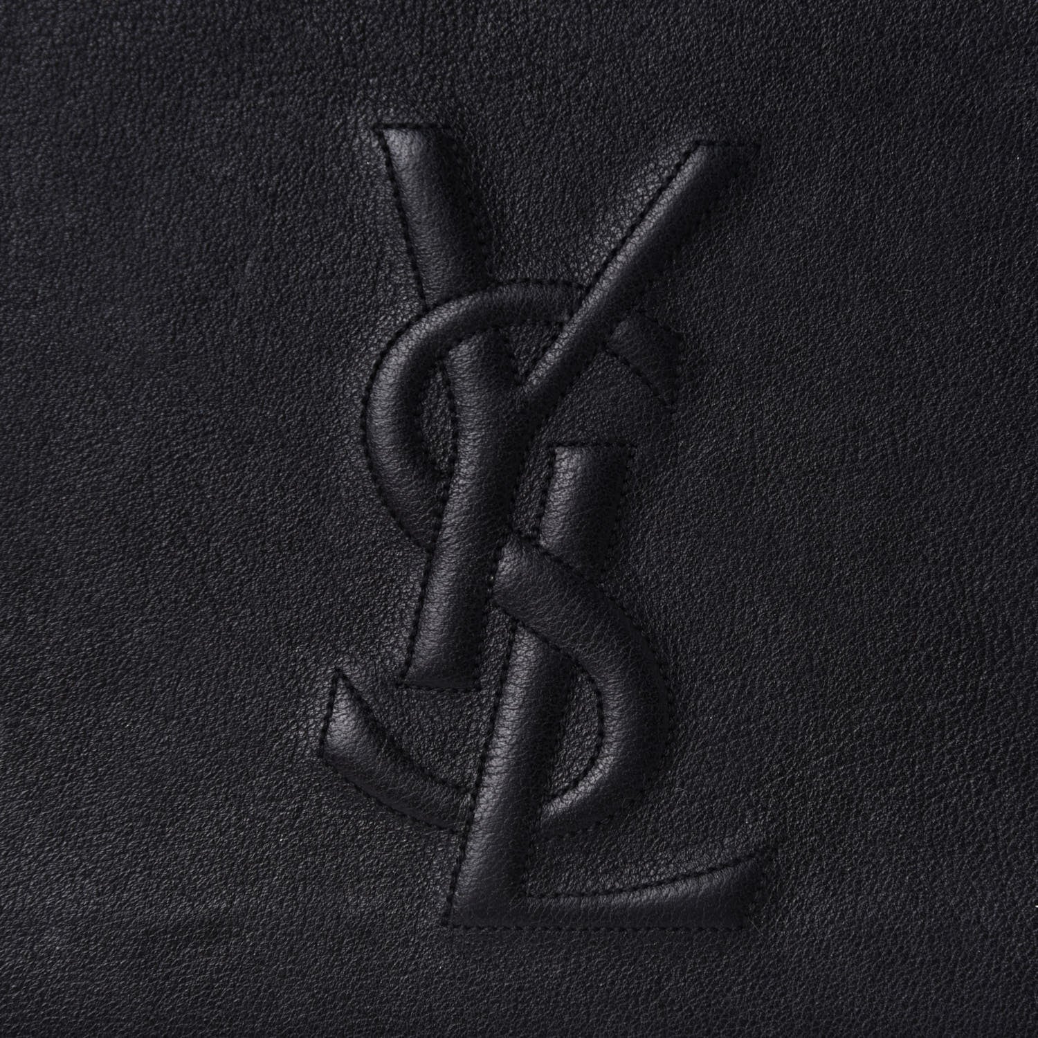Saint Laurent Calfskin Monogram Large Belle De Jour Clutch Black 11 of 11