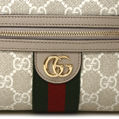 Gucci GG Supreme Monogram Textured Dollar Calfskin Mini Ophidia Shoulder Bag Beige Mystic White Oatmeal 8 of 11