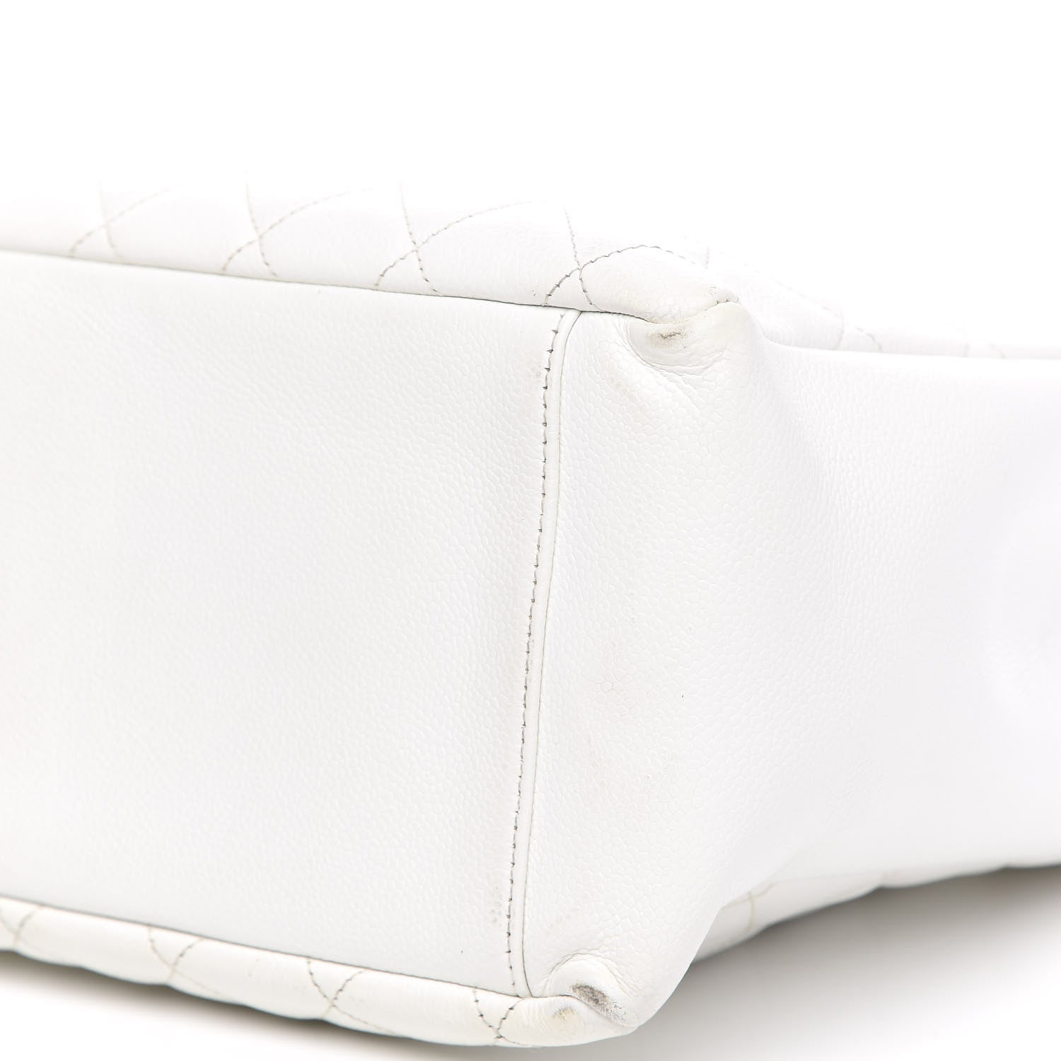 Chanel Caviar Quilted Grand Shopping Tote GST White 11 of 22
