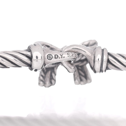 David Yurman Sterling Silver Diamond Bow Cable Collectibles Bracelet 4 of 4