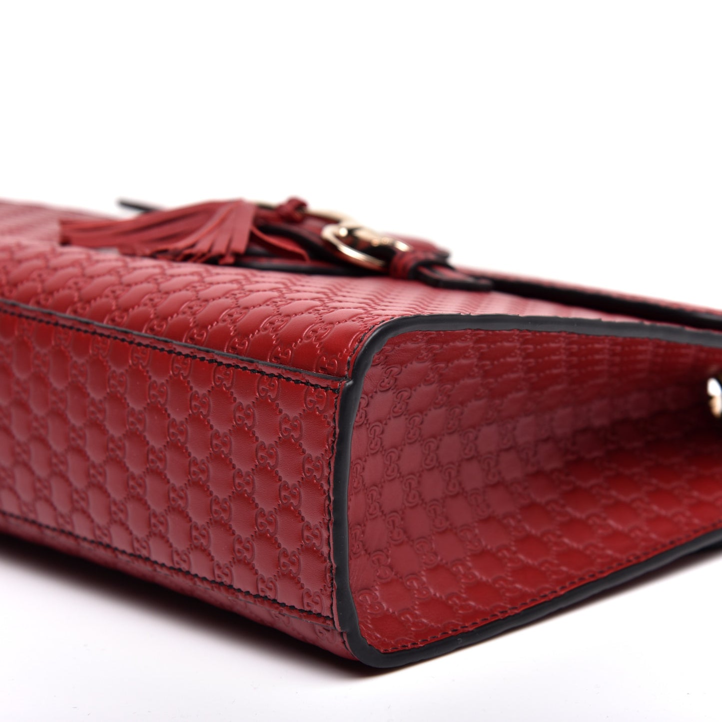 Microguccissima Medium Emily Chain Shoulder Bag Red