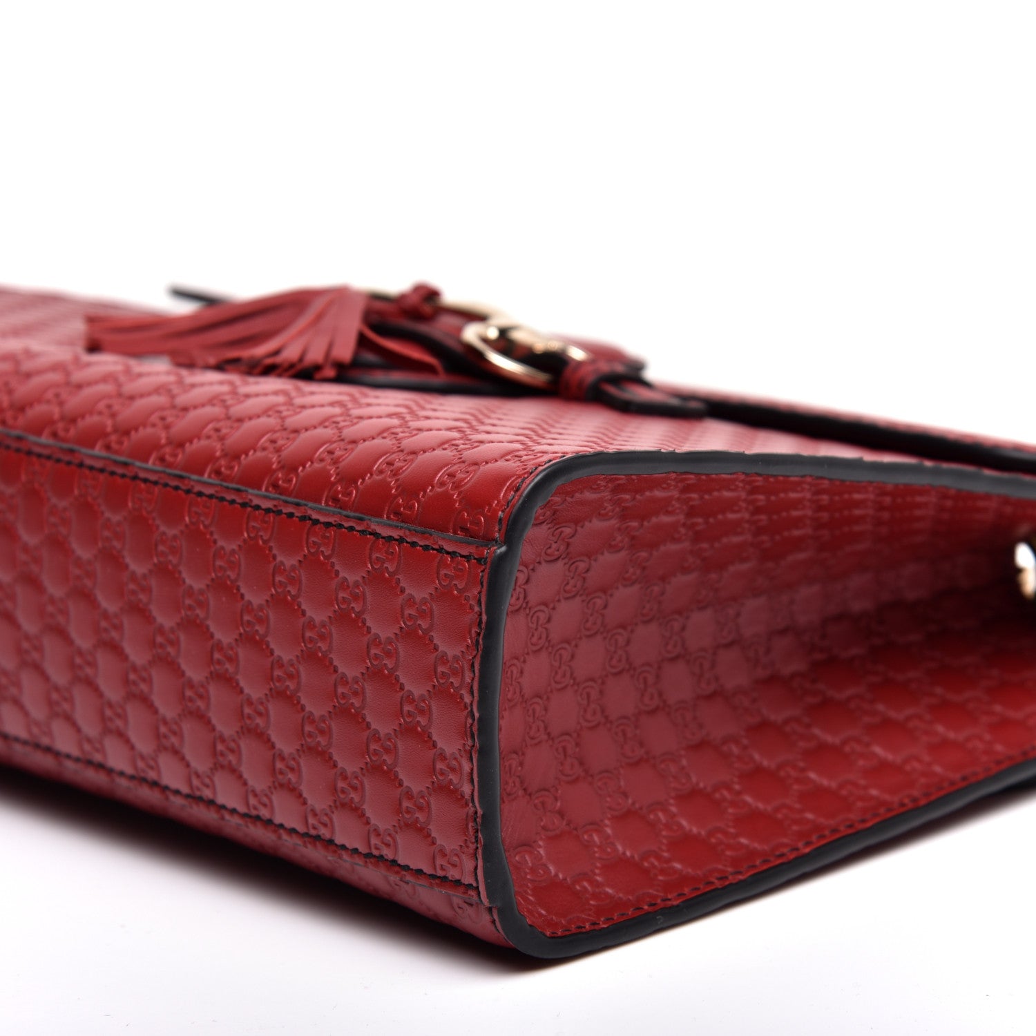 Gucci Microguccissima Medium Emily Chain Shoulder Bag Red 7 of 12