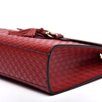 Gucci Microguccissima Medium Emily Chain Shoulder Bag Red 7 of 12