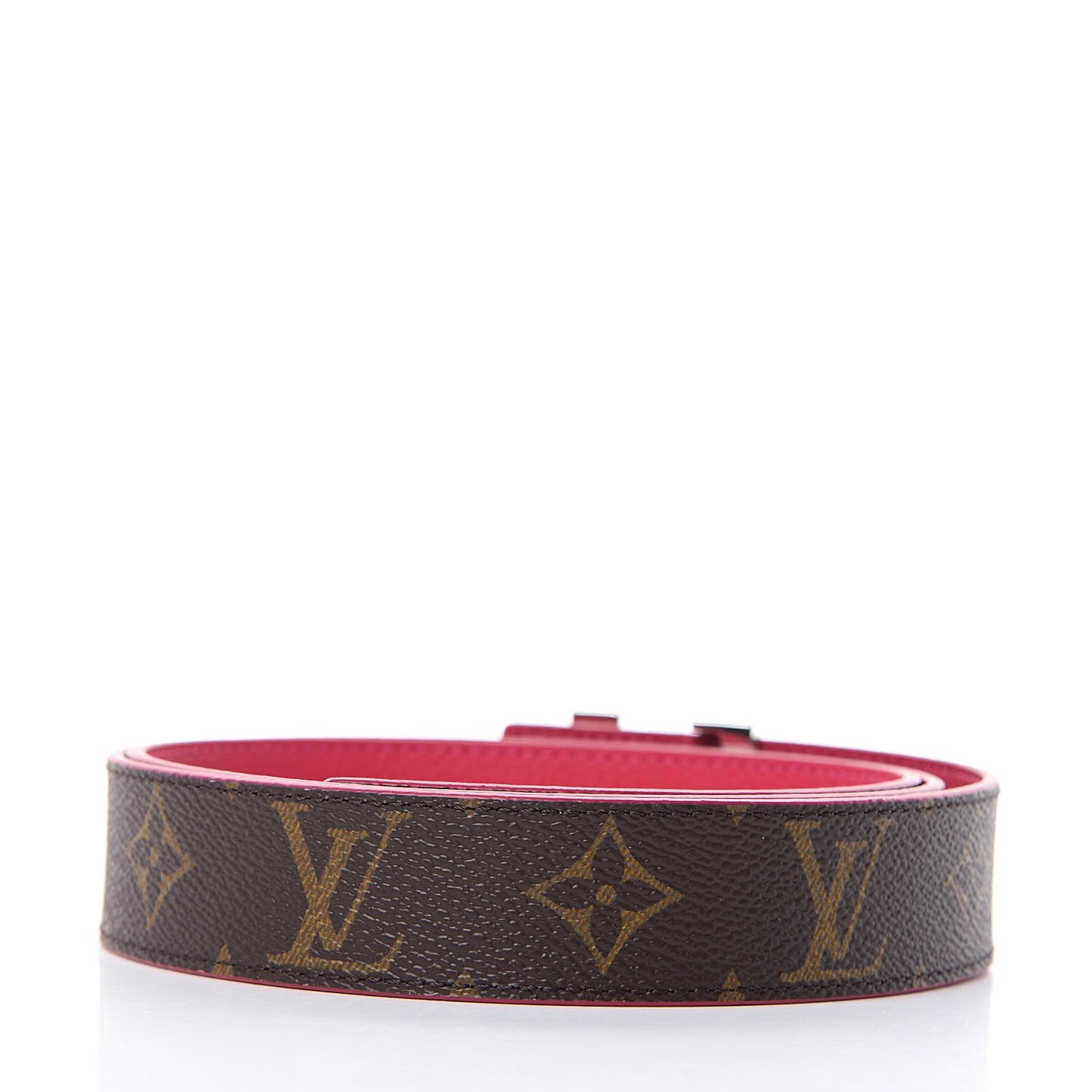 Monogram 30mm LV Initiales Reversible Belt 90 36 Fuchsia