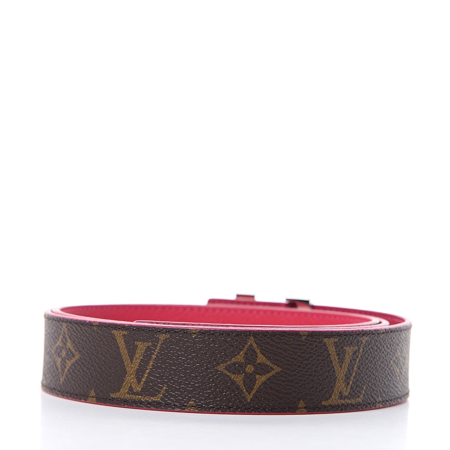 Louis Vuitton Monogram 30mm LV Initiales Reversible Belt 90 36 Fuchsia 3 of 6