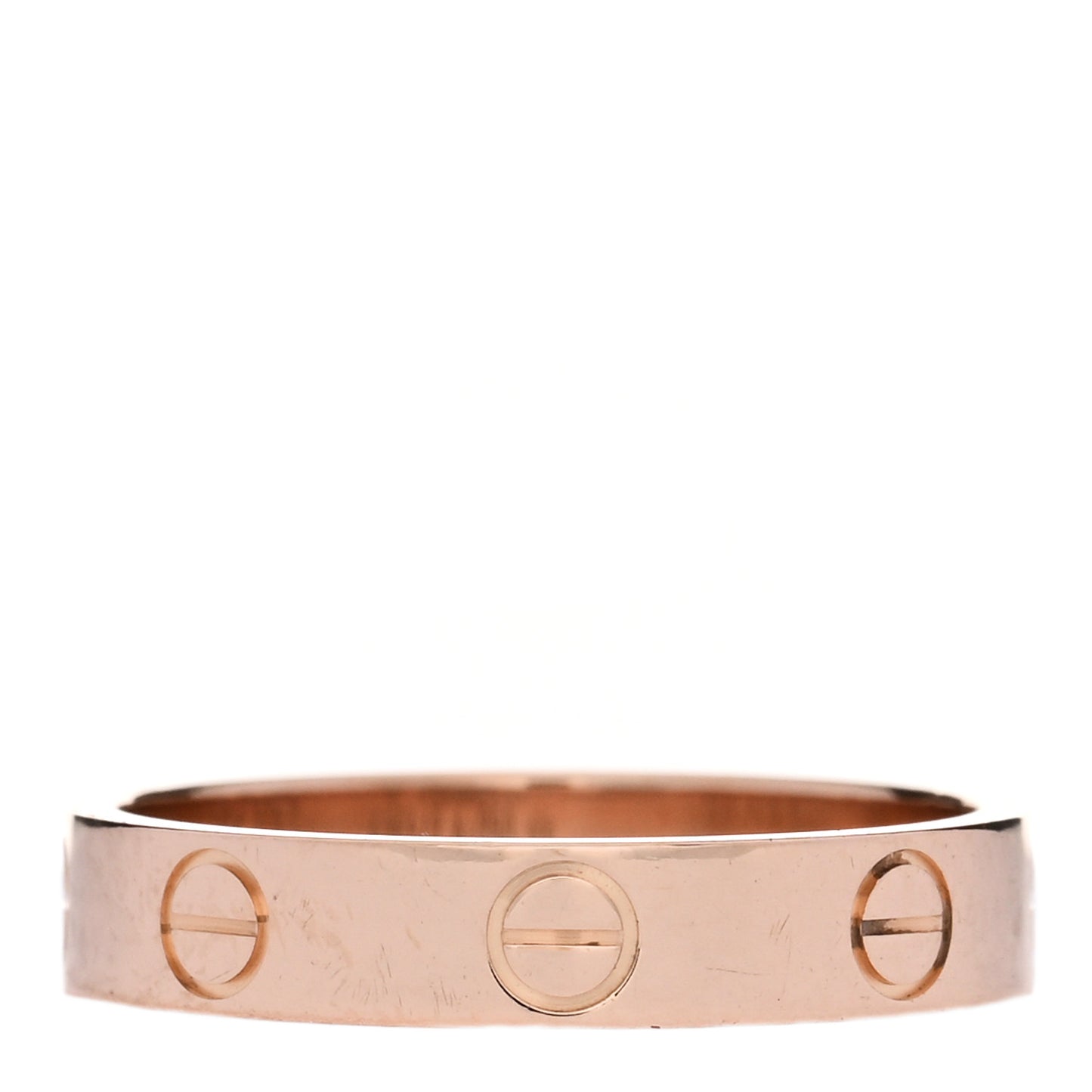 18K Pink Gold 3.5mm LOVE Wedding Band Ring 52 6