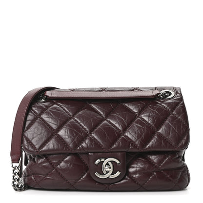 Chanel Aged Calfskin Medium New Portobello Flap Burgundy 1 of 10