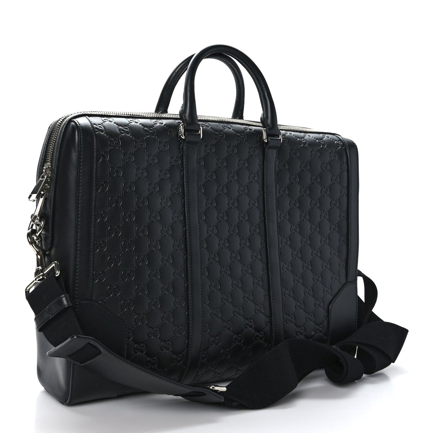 Guccissima Signature Eden Briefcase Black