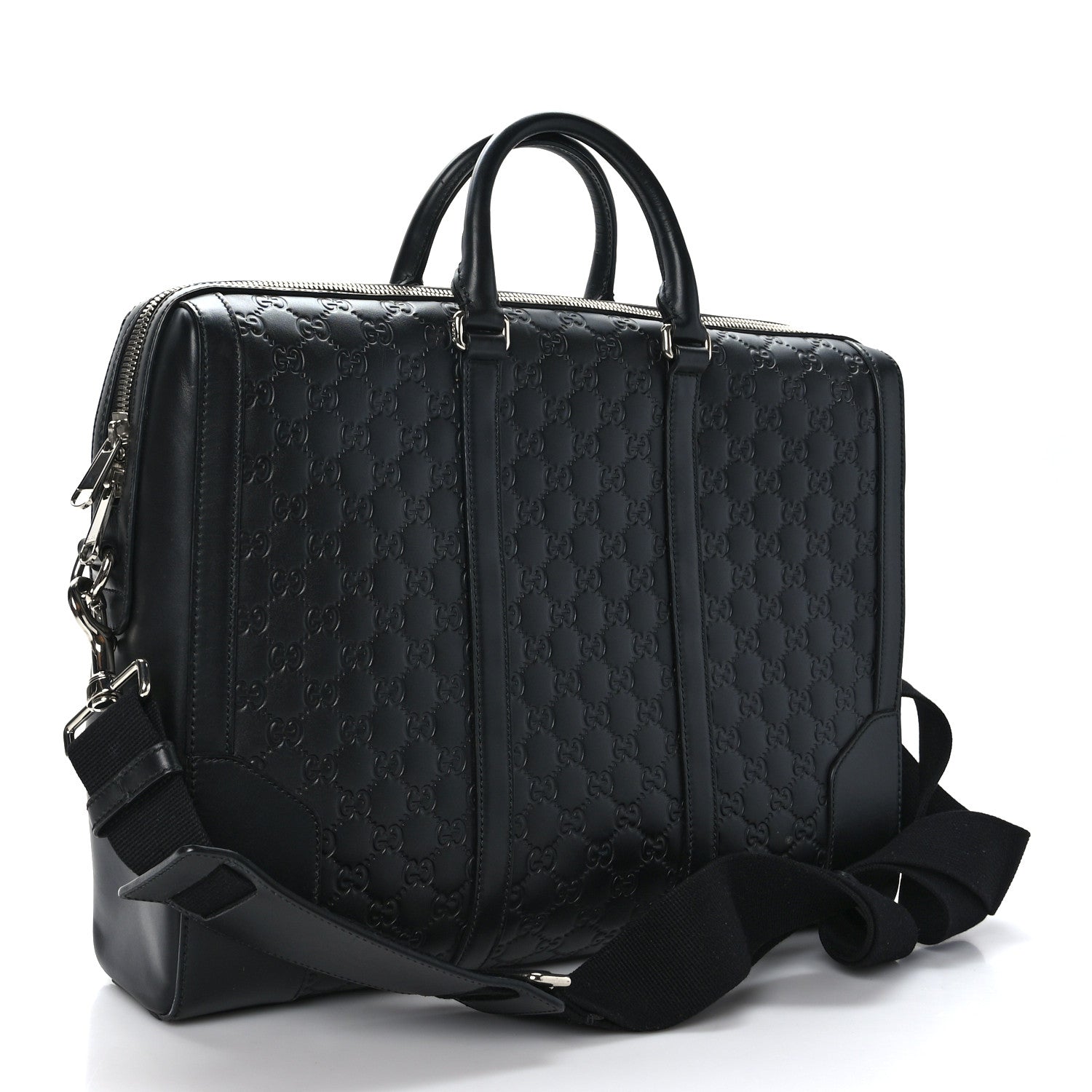 Gucci Guccissima Signature Eden Briefcase Black 3 of 9