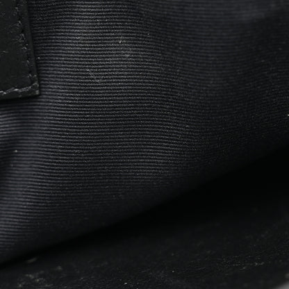 Saint Laurent Crinkled Calfskin Matelasse Monogram Medium Niki Chain Satchel Black 12 of 16
