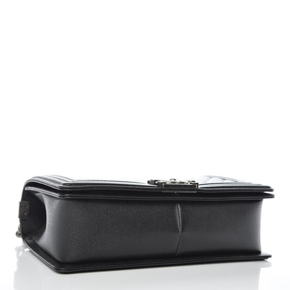 Chanel Caviar Quilted New Medium Boy Flap Black 5 of 14