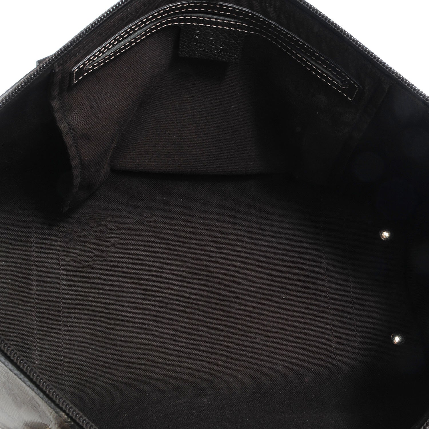 Gucci Crystal Monogram Abbey Zippered Tote Dark Brown 5 of 7