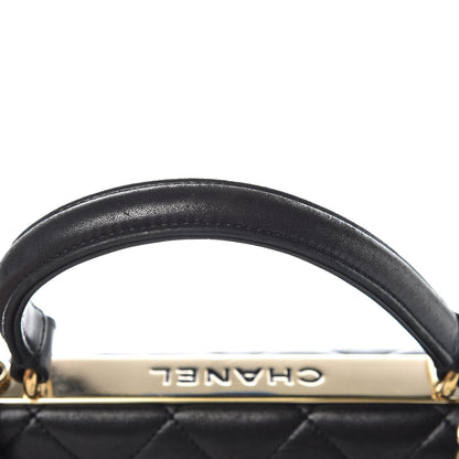 Chanel Lambskin Quilted Small Trendy CC Dual Handle Flap Bag Black 11 of 17