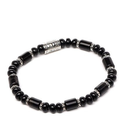 John Hardy Sterling Silver Banded Agate Classic Chain Bead Bracelet 1 of 6