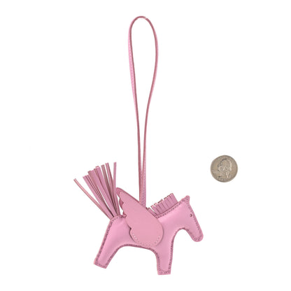 Hermes Milo Lambskin Grigri Rodeo Pegase Horse Bag Charm PM Mauve Sylvestre 2 of 5