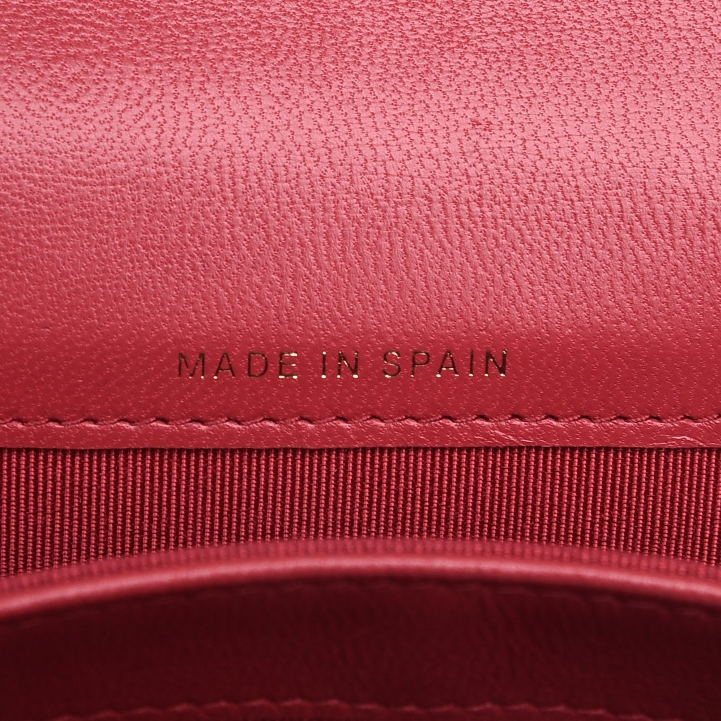 Lambskin Quilted Flap Card Holder Dark Pink