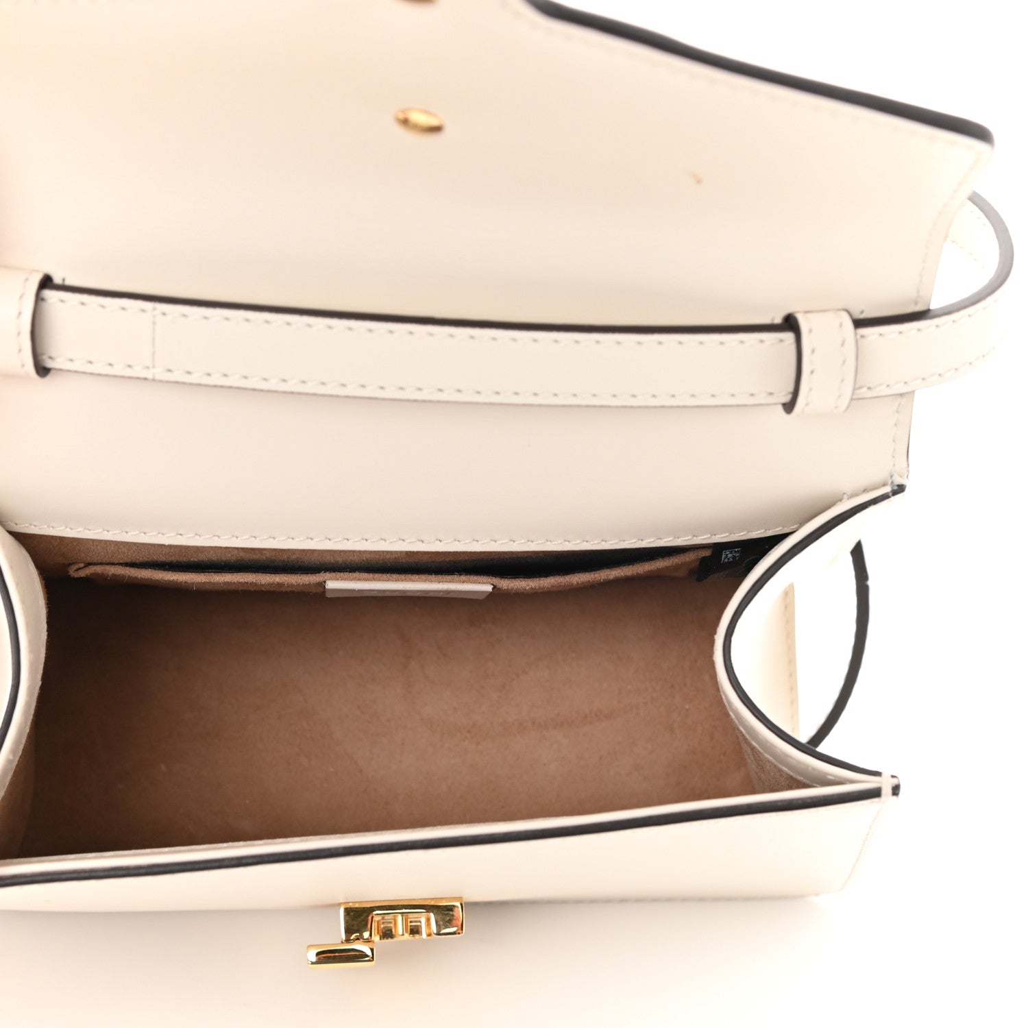 Gucci Calfskin Mini Sylvie Top Handle Bag White 5 of 9
