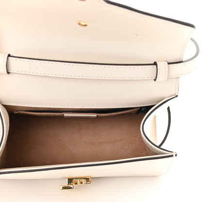 Gucci Calfskin Mini Sylvie Top Handle Bag White 5 of 9