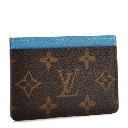 Louis Vuitton Monogram My LV Heritage Card Holder Bleu Clair Fuchsia 2 of 6