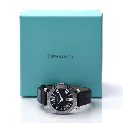 Tiffany Stainless Steel Alligator 36mm Atlas Quartz Watch Black 7 of 7