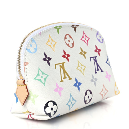 Louis Vuitton LV x TM Monogram Multicolor Cosmetic Pouch PM White 3 of 8