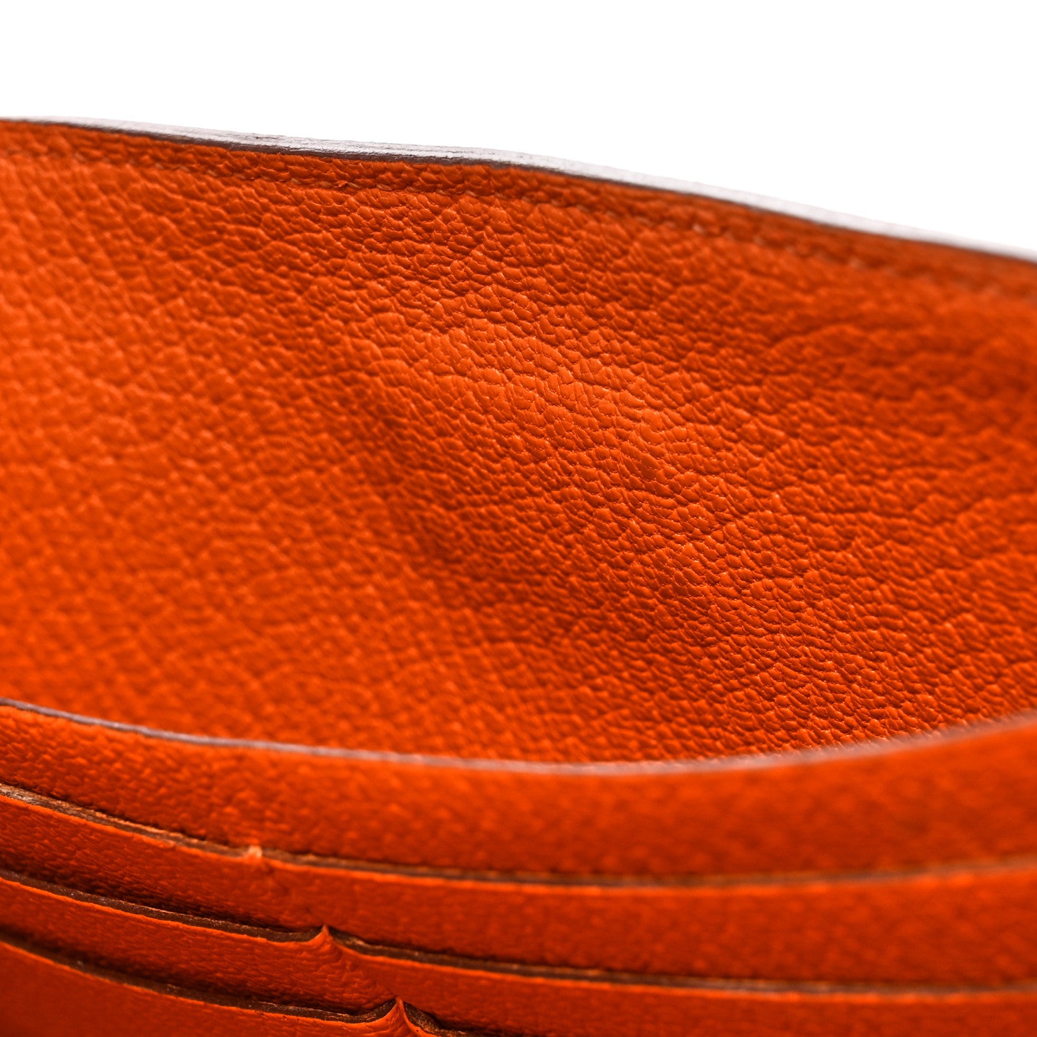 Hermes Chevre Mysore Kelly Longue Wallet Orange 9 of 22