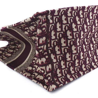 Christian Dior Oblique Medium Book Tote Burgundy Multicolor 10 of 11