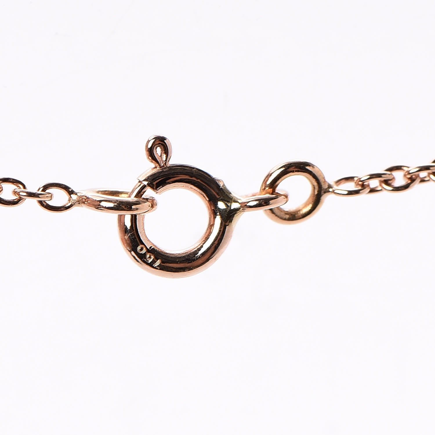 Hermes 18K Rose Gold Diamond Constance Amulette Pendant Necklace 5 of 7