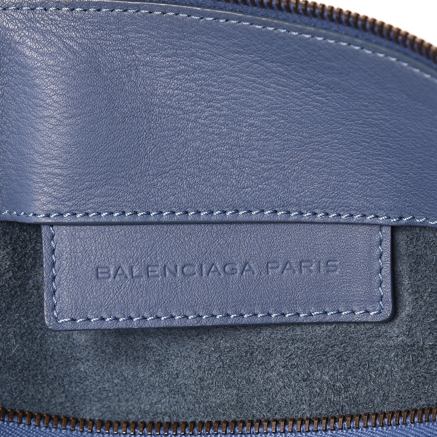 Balenciaga Veau Papier Bolster Bleu 7 of 8