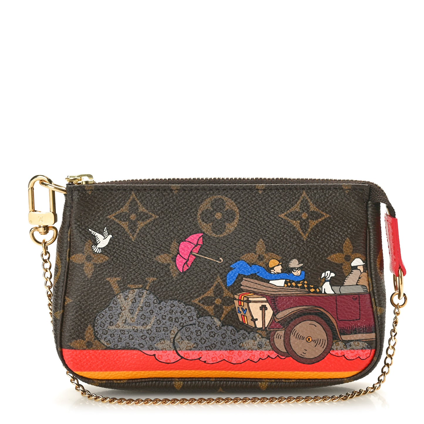 Monogram 2015 Christmas Animation Mini Pochette Accessories