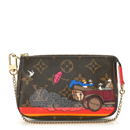 Louis Vuitton Monogram 2015 Christmas Animation Mini Pochette Accessories 1 of 10