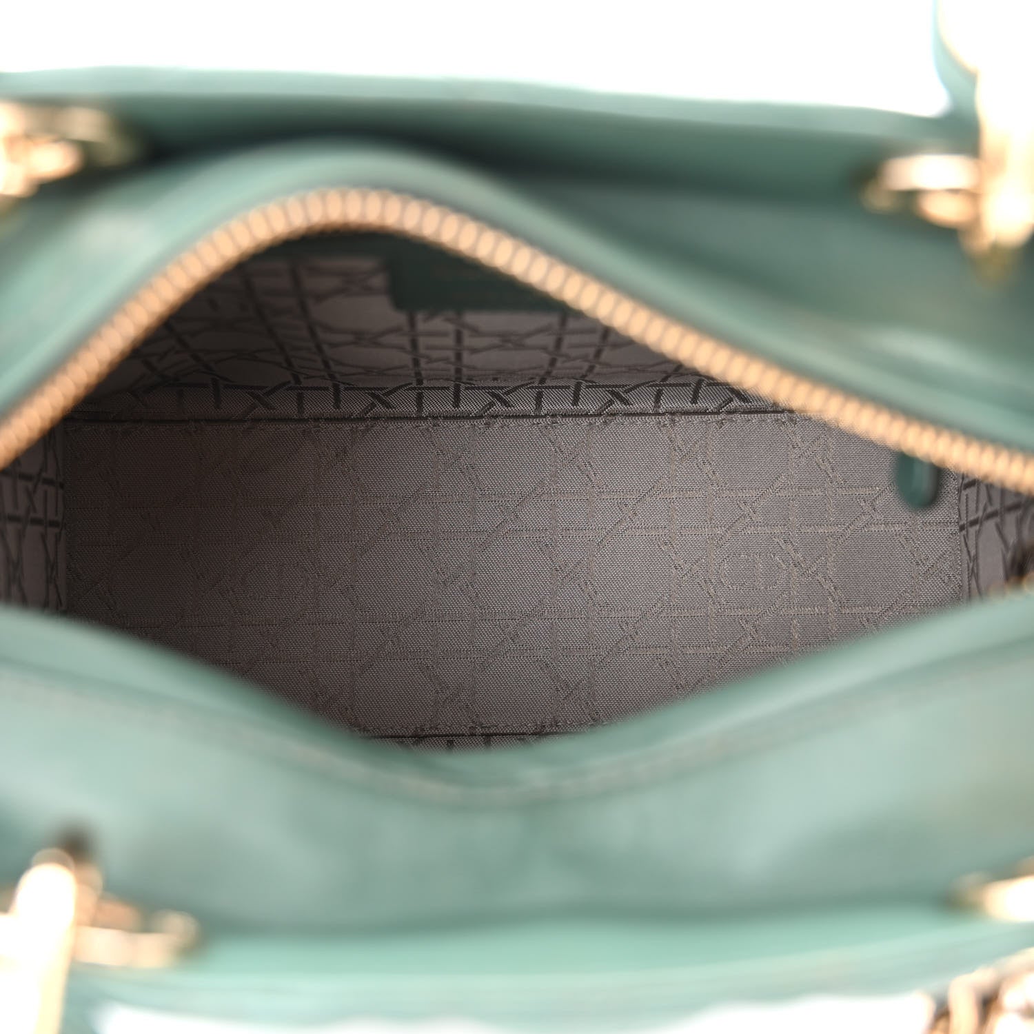 Christian Dior Lambskin Cannage Medium Lady Dior Orage 5 of 11