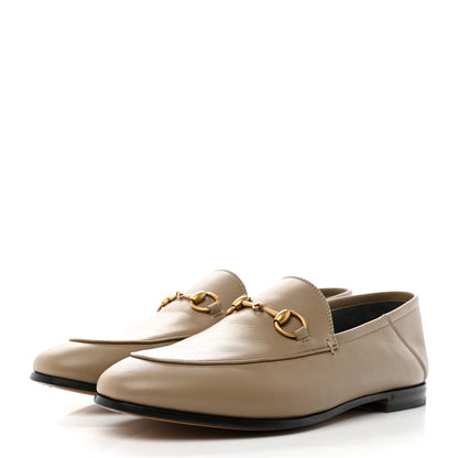 Gucci Lambskin Womens Brixton Horsebit Loafers 37 Mud 3 of 13