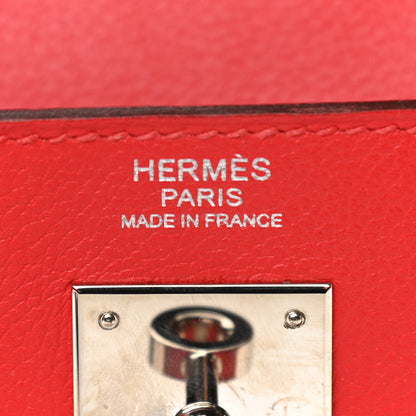 Hermes Evercolor Verso Kelly Retourne 32 Rouge De Coeur Rouge Piment 5 of 11
