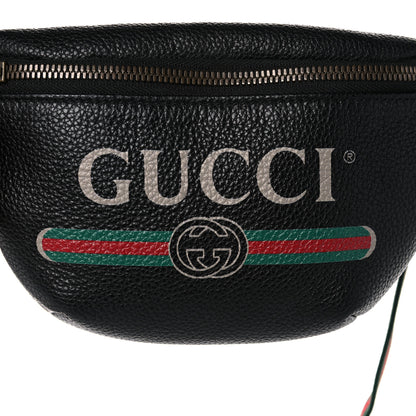 Gucci Grained Calfskin Small Logo Belt Bag Black 9 of 15