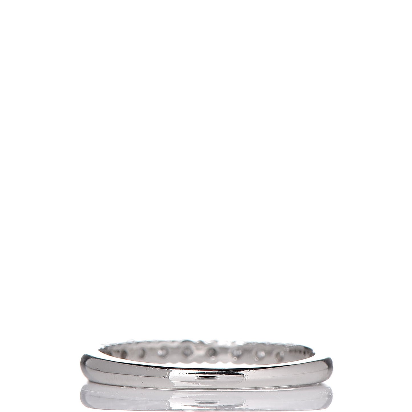 Platinum Diamond 2.2mm Embrace Half Circle Band Ring 50 5.25
