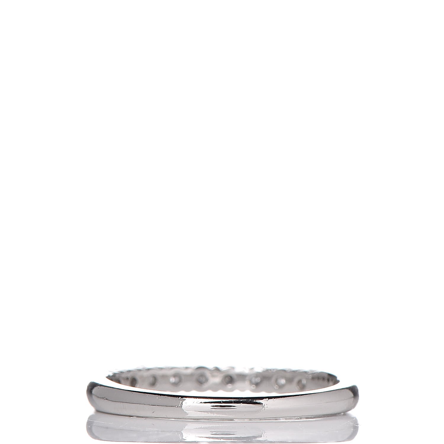 Tiffany Platinum Diamond 2.2mm Embrace Half Circle Band Ring 50 5.25 3 of 5