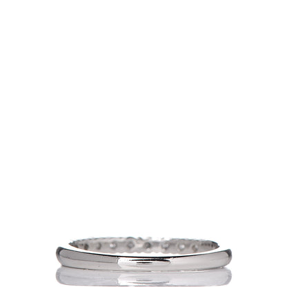 Tiffany Platinum Diamond 2.2mm Embrace Half Circle Band Ring 50 5.25 3 of 5