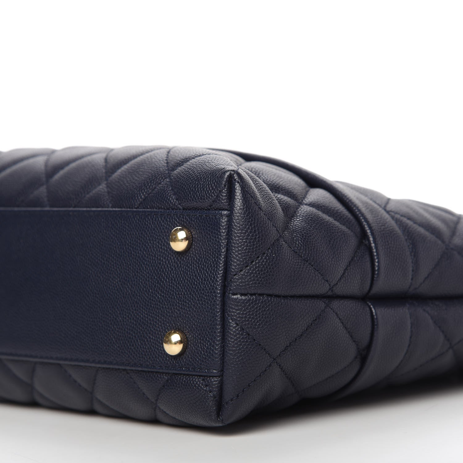 Chanel Caviar Quilted Rolled Up Tote Navy 7 of 11